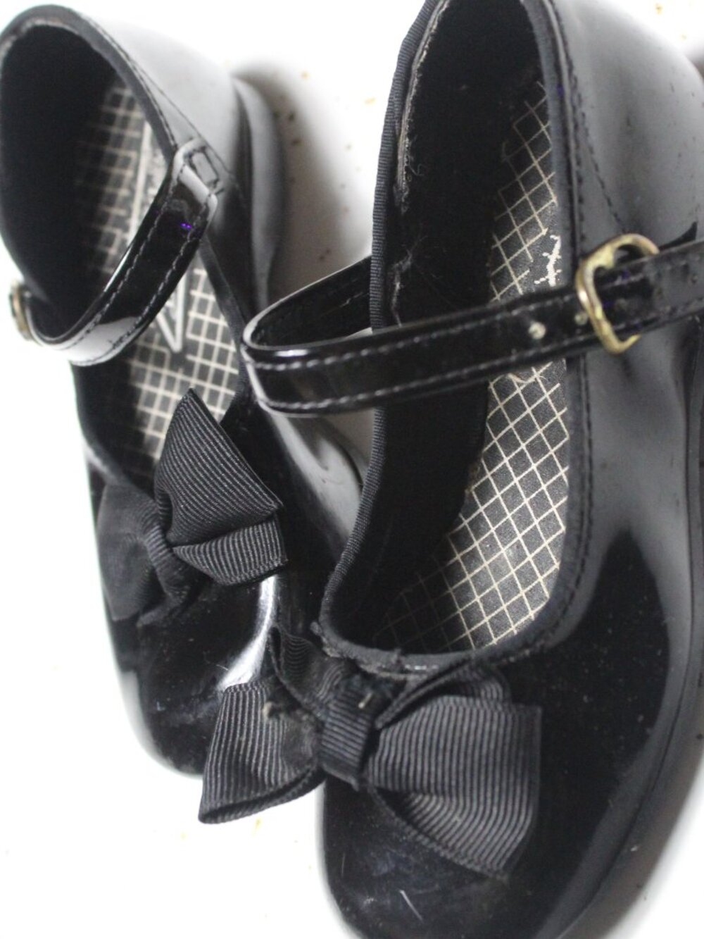Black Mary Jane Baby Shoes Diamond Girl
